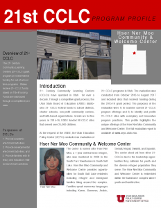 21st Century Community Learning Centers: Hser Ner Moo Community and Welcome Center