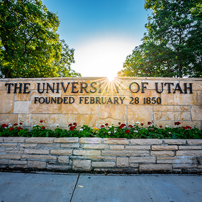 University of Utah sign