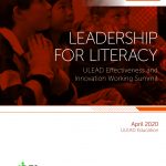 Leadership for Literacy, ULEAD Effectiveness and Innovation Working Summit