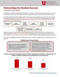 Partnerships for Student Success Fast Facts, 2020