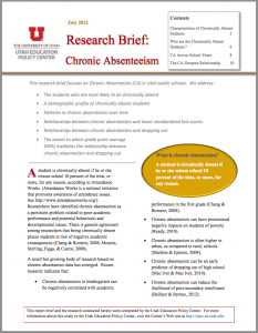 Chronic Absenteeism