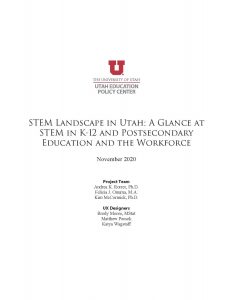 STEM Landscape Report cover page