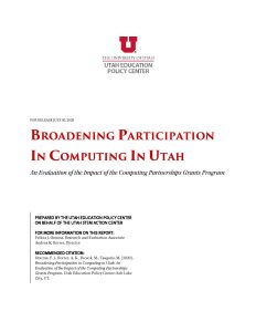 Broadening Participation in Computing in Utah