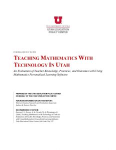 Teaching Mathematics with Technology in Utah