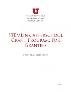 STEMLink Afterschool Program Evaluation: For Grantees, 2016