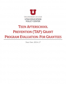 Teen Afterschool Prevention (TAP) Grant Program Evaluation, 2018