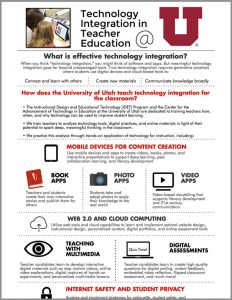 Technology Integration in Teacher Education at the University of Utah